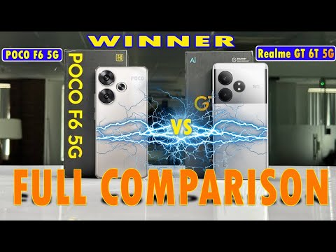 Realme GT 6T 5G vs POCO F6 5G 🔥FULL Comparison🔥Best phones #realmegt6t5gvspocof65g #Logicmobile