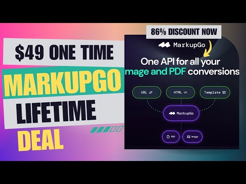 🔰🔰 MarkupGo Lifetime Deal | Fastest Way to Generate High-Quality PDFs | $49 Lifetime Deal | 86% Now