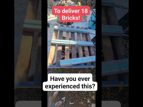 18 wheeler to deliver 18 bricks