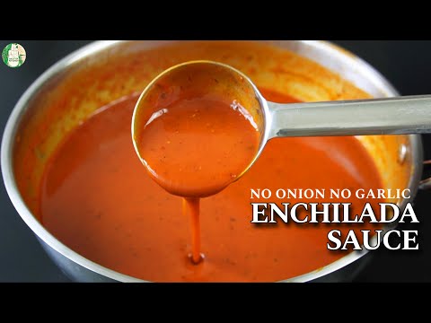 Enchilada Sauce recipe - How to make No Onion No Garlic Enchilada Sauce recipe - Sattvik Kitchen