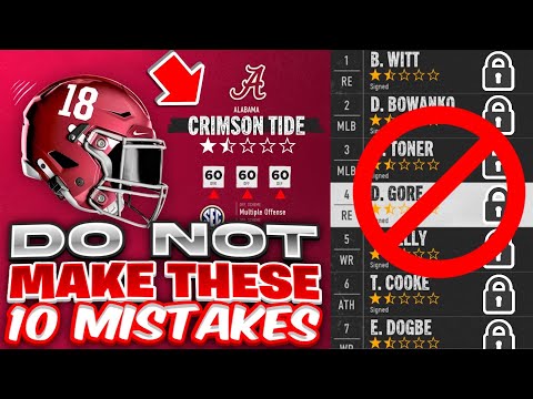 Do Not Make These 10 Mistakes in College Football 25 Dynasty