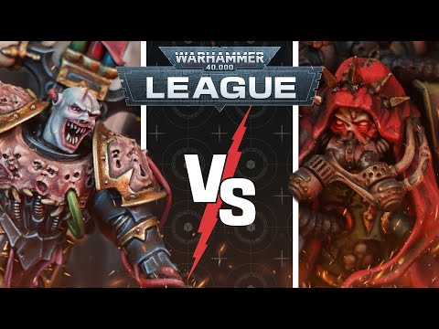 Emperor's Children vs Death Guard | Warhammer 40k League Battle Report