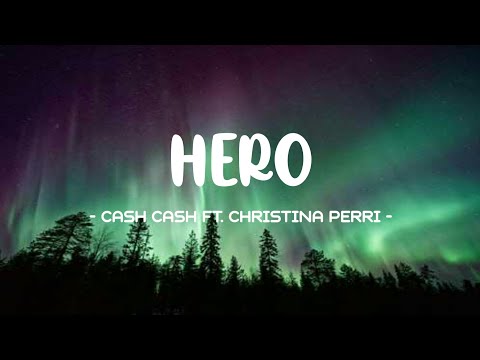 Cash Cash ft. Christina Perri - Hero Lyrics 🎵 (Slowed&Reverb) | "Now I don't need your wings to fly"