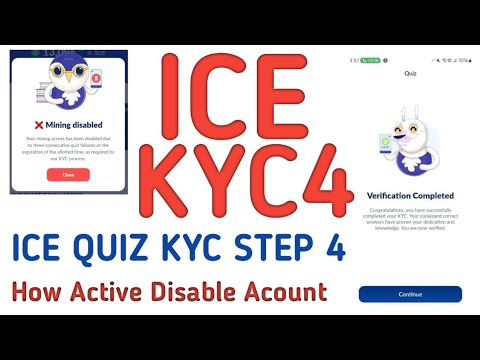 ice network quiz kyc step 3 || ice network kyc verification || ice network update || ice network kyc