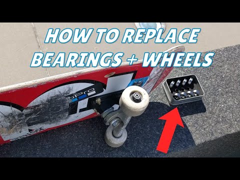 How to change skateboard bearings and wheels EASILY