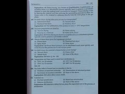 DSSSB pharmacist ( Pharmaceutics I) part 2 MCQ question