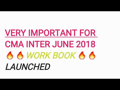 Very IMP for CMA INTER JUNE 2018