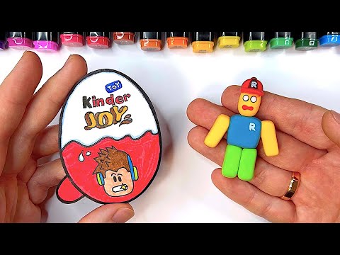 DIY ROBLOX Kinder Joy Paper Craft / How to Make / Easy Paper Craft Ideas