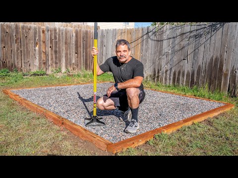 Gravel Foundation for Shed Build