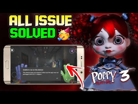 POPPY PLAYTIME CHAPTER 3 | LAG + COMAPTIBILITY ISSUE SOLVED 🥳| VULKAN ERROR!