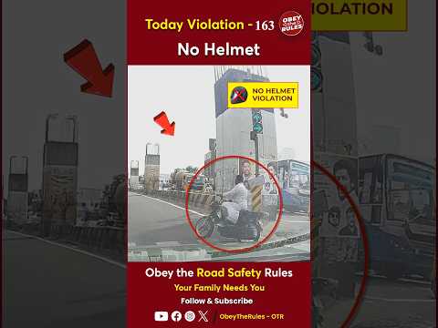 TODAY VIOLATION -163 Guard Your Ride with a Helmet #chennaitrafficpolice #otr #obeytherules