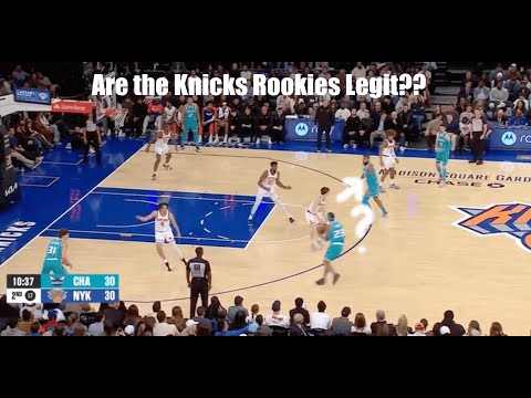 Knicks Rookies Film Analysis