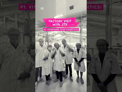 Factory Visit PT. Vitapharm Viva Cosmetics #vivacosmetics #factoryvisit #shorts