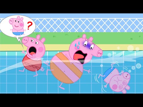 No No, Be Careful When Swimming! | Peppa Pig Funny Animation