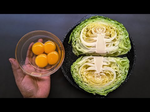 Cabbage with Eggs Tastier than Meat❗ Simple Healthy Breakfast ideas. Cheap & Tasty recipe.