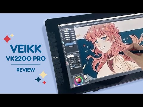 HUGE SCREEN TABLET • Veikk - VK2200 PRO Unboxing + Review