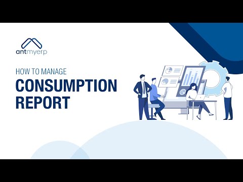 Manage Consumption Report | Inventory Management | AntMyERP- English