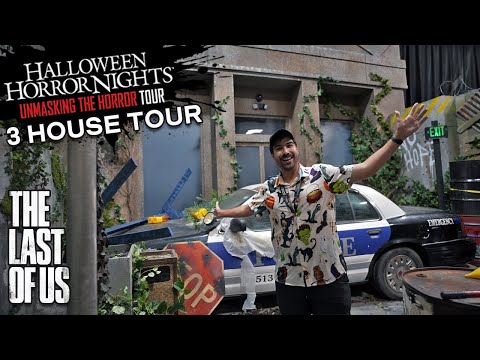 Halloween Horror Nights LIGHTS ON Haunted House Tour! Unmasking The Horror 2023