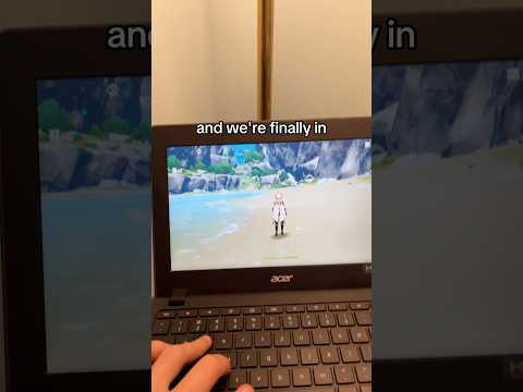 7 year old chromebook runs genshin impact #gaming #pc #tech #techtok