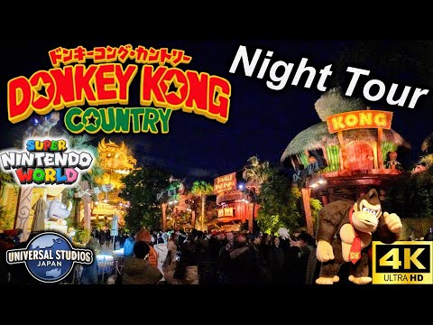 【USJ超高画質】夜のドンキーコング・カントリー｜Donkey Kong Country - Night Tour【Universal Studios Japan】