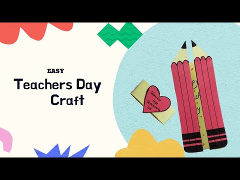 Easy Teachers Day Craft | How to make Teachers Day Card | Teacher’s Day Paper Craft | #teachersday