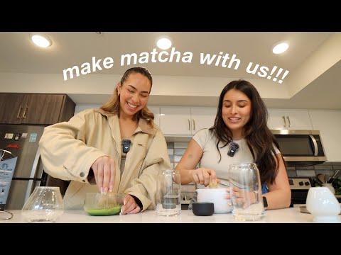 MY MATCHA LATTE RECIPE *make matcha with us!*