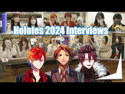 Roberu, Gamma and Jurard interviewing Holostars fan in Holofes 2024【Holostars EngSub】