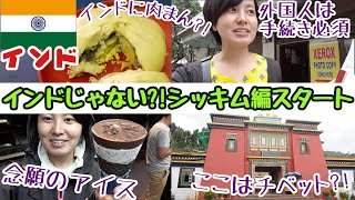 【再インド#24】ビールが安い！肉まんにラーメン！カレーがない！？チベットみたいなシッキム州の大都市ガントクに到着！