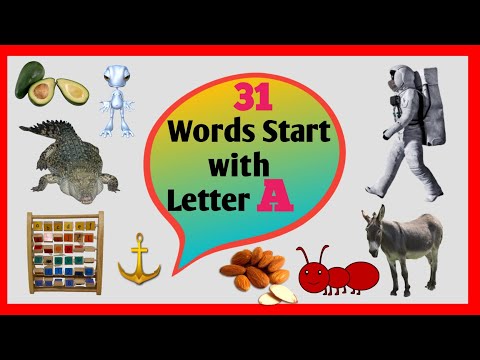 Letter A Words for kids/Words starting with A/letter A words/A for Words/Alphabet A