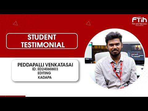 FTIH DAIRIES || EDITING DEPARTMENT || PEDDAPALLI VENKATA SAI || FTIH FTIH FILM SCHOOL ||