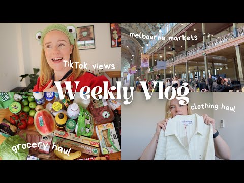 Weekly Vlog - Get Ready With Me, Grocery haul, Instagram Updates