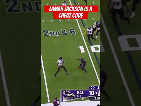 Lamar jackson is a cheat code