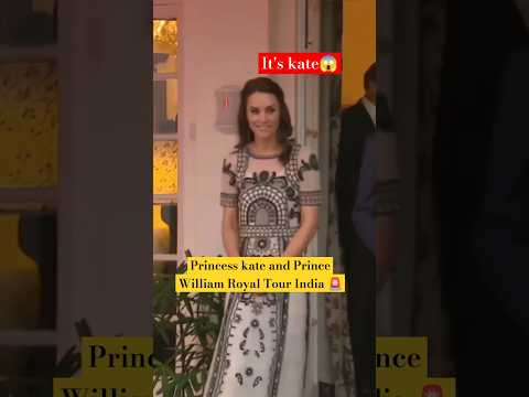 Princess kate iconic fashion in royal tour India, William kate visit India #shorts #katemiddleton