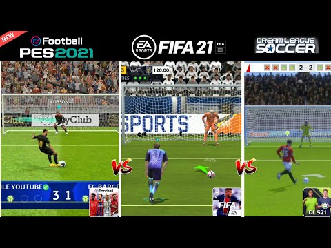 PES 21 vs DLS 21 vs FIFA 21 • Penalty Comparision 60 Fps