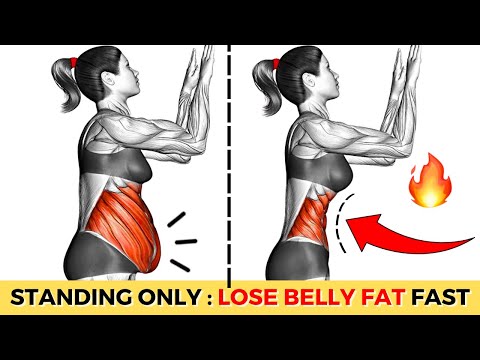 30-Min STANDING Abs Exercises to Flatten Your Tummy | Effective Weight Loss Exercises at Home