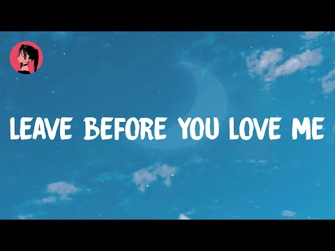 Marshmello - Leave Before You Love Me (Lyrics) 🎶