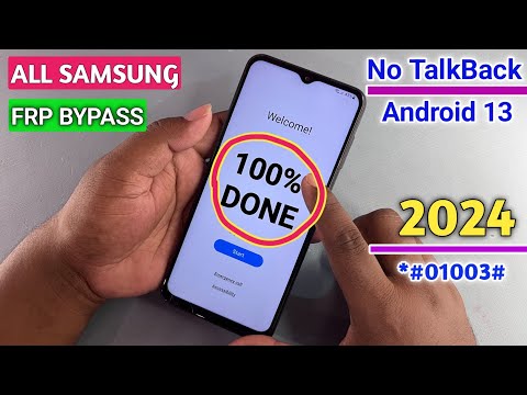 Samsung Frp Bypass Android 13 TalkBack Not Working 2024 || Samsung A13, A14, A03, A04 A32 Frp Unlock