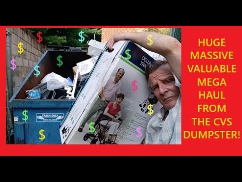 HUGE VALUABLE MEGA HAUL!!! Dumpster Diving at CVS! FREE FREE FREE!  Hundreds of Dollars Worth FREE!