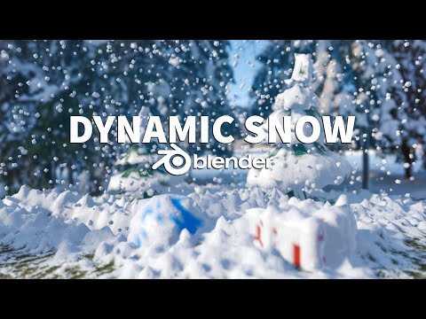 Real-Time Dynamic Snow Effects | Blender 2.8 Tutorial