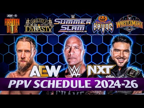 WWE And AEW All PPV & Special Events 2024 | AEW & WWE PPV Schedule 2024 - 26