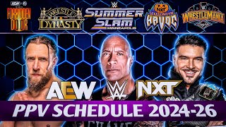 WWE And AEW All PPV & Special Events 2024 | AEW & WWE PPV Schedule 2024 - 26