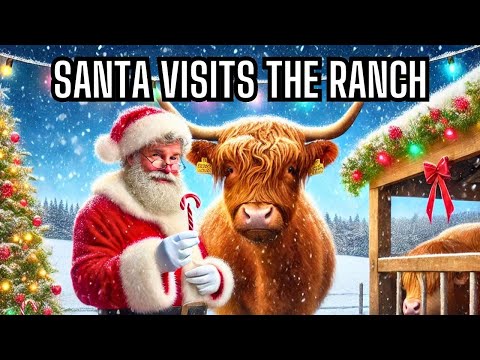 Santa Claus Visits The Ranch! Merry Christmas To All Our Farm Animals! { WATCH TO THE END!}