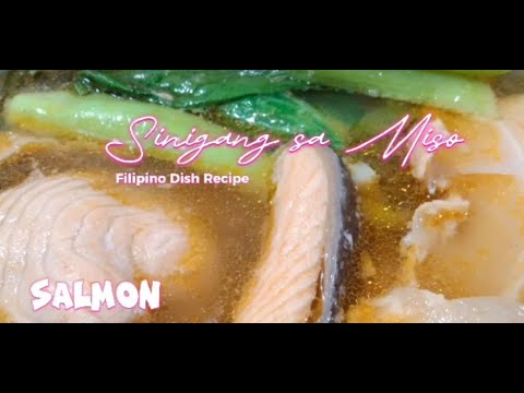 Salmon in Sinigang sa Miso ( Classic Filipino Dish) #foodie #salmon