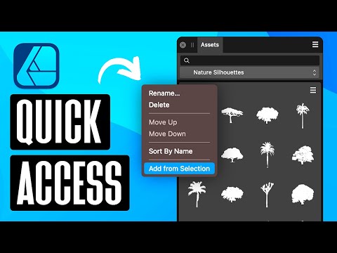 How to store design assets in Affinity Designer