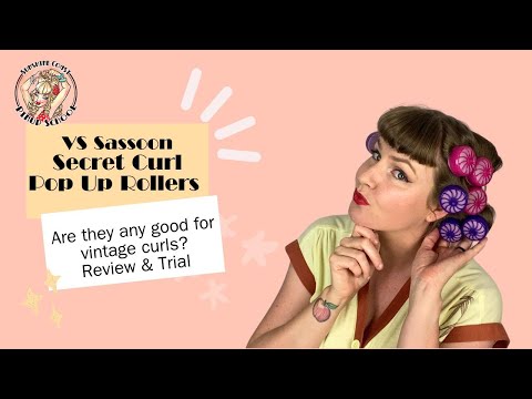 VS Sassoon Secret Curl Pop Up Rollers Review - can they do a vintage curl set?