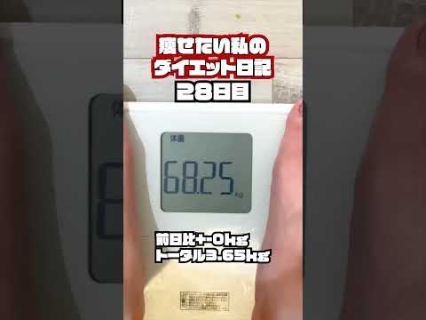 瘦せたい私のダイエット日記２８日目