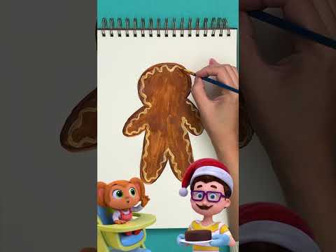 Can You Paint A Christmas Gingerbread Man? 🍪🎄#LBB #Christmas #Funholiday