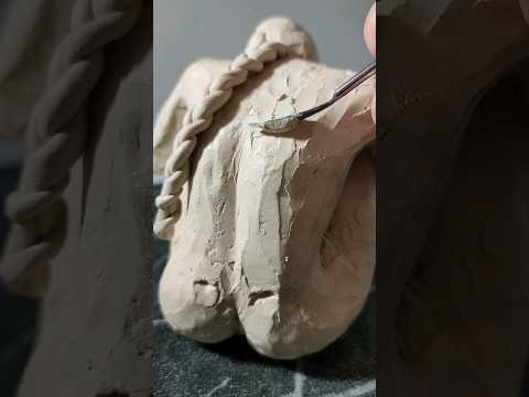 OMG😲 I made a Sculpture#artprocess #tiktok #subscribe #sculptor #artwork #clayart #short