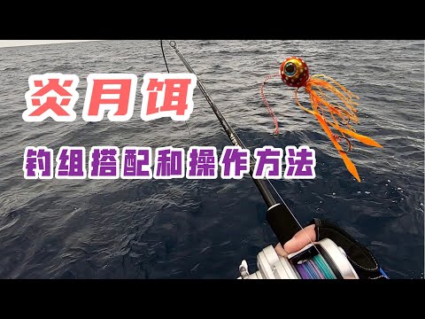 海钓炎月饵使用详解，介绍怎样搭配最实用，如何操作最高效！#海钓 #海钓技巧 #钓鱼