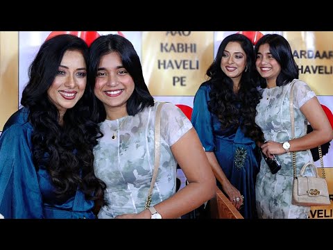 Sumbul Touqeer Met Rupali Ganguly Arrive At New Restaurant Launch 'Sardaarji Haveli